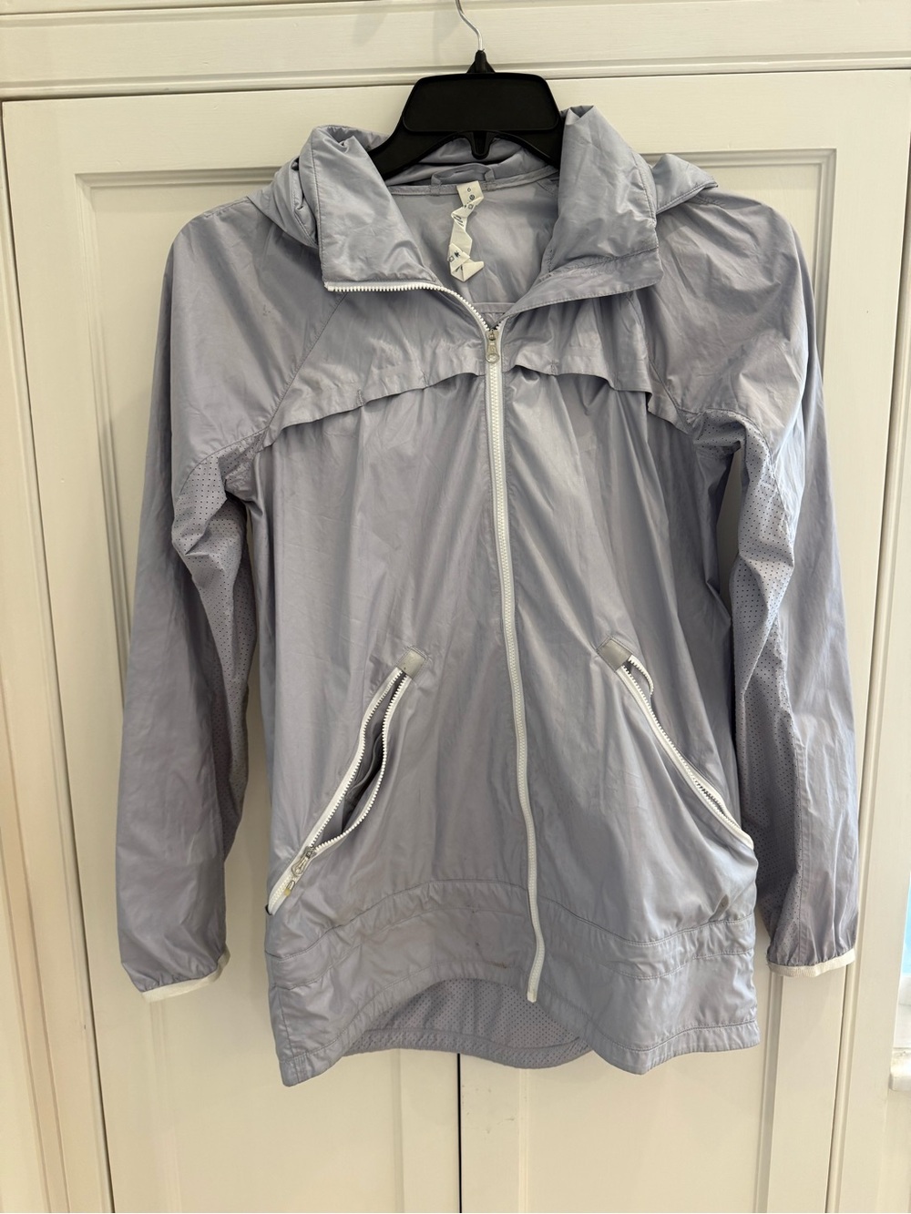 lululemon athletica Light Grey Windbreaker Jacket